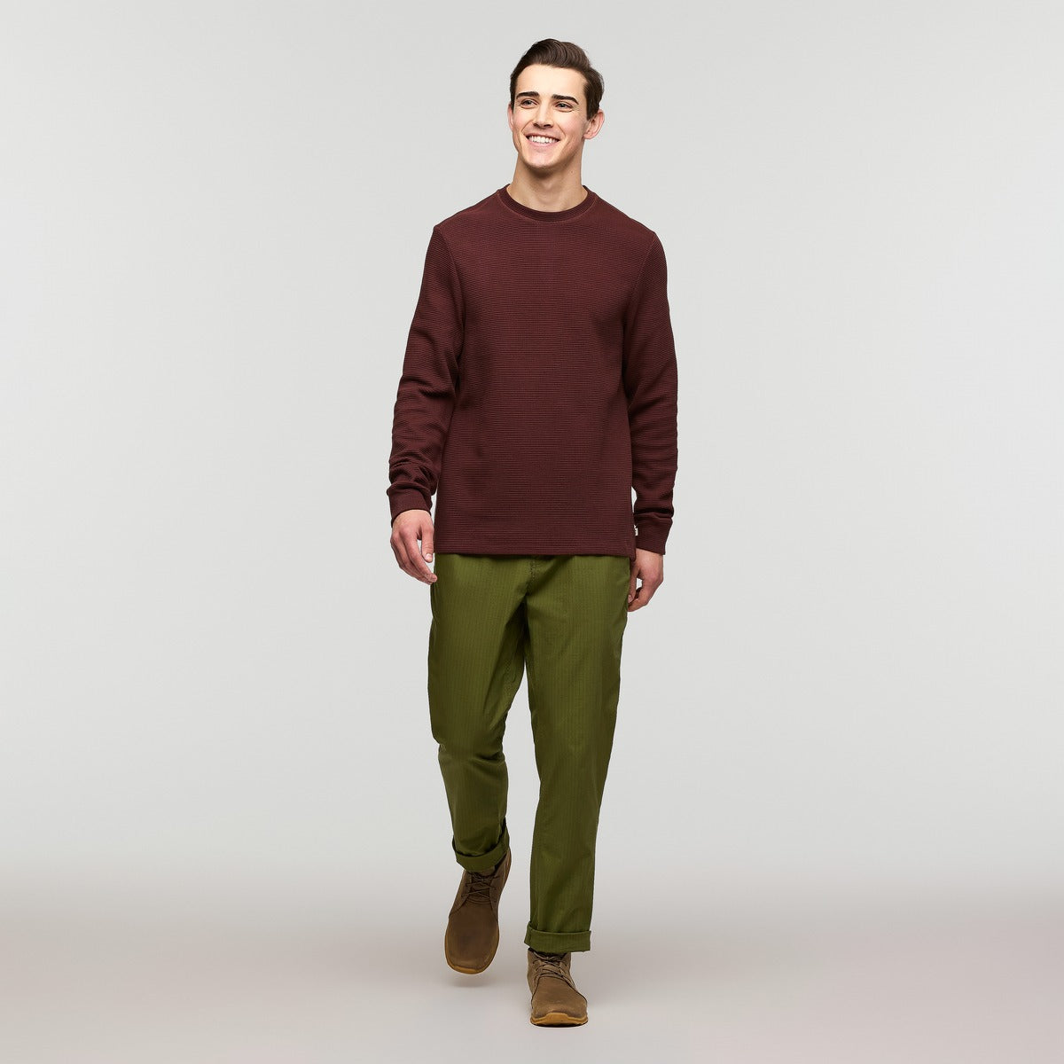 Atajo Long-Sleeve Waffle Shirt - Men's