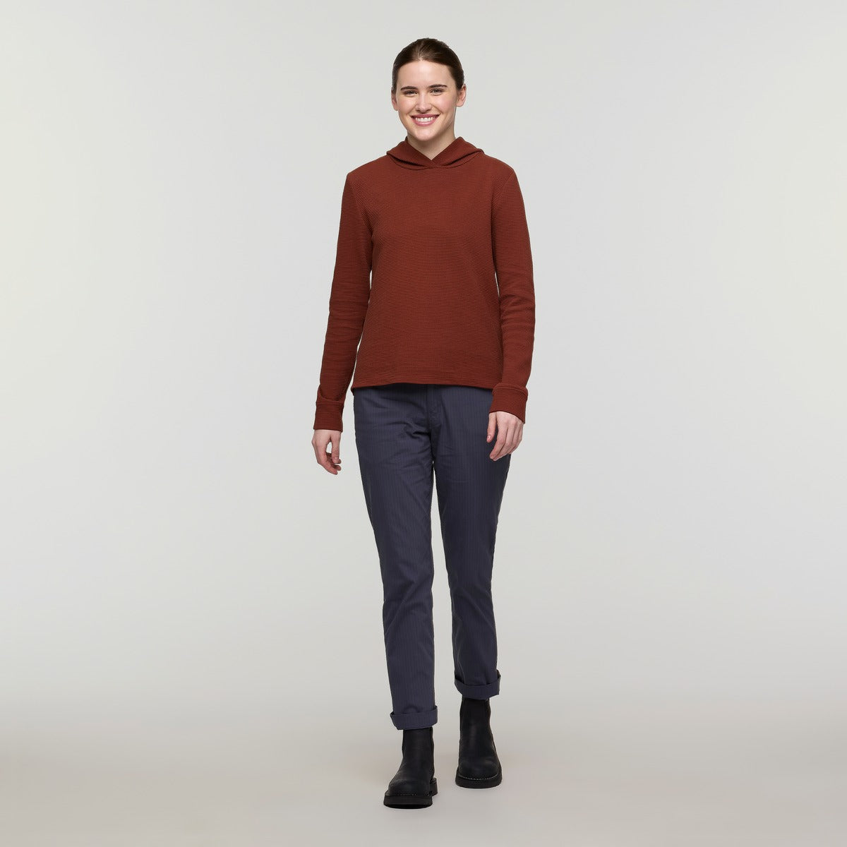 Atajo Long-Sleeve Waffle Hoodie - Women's